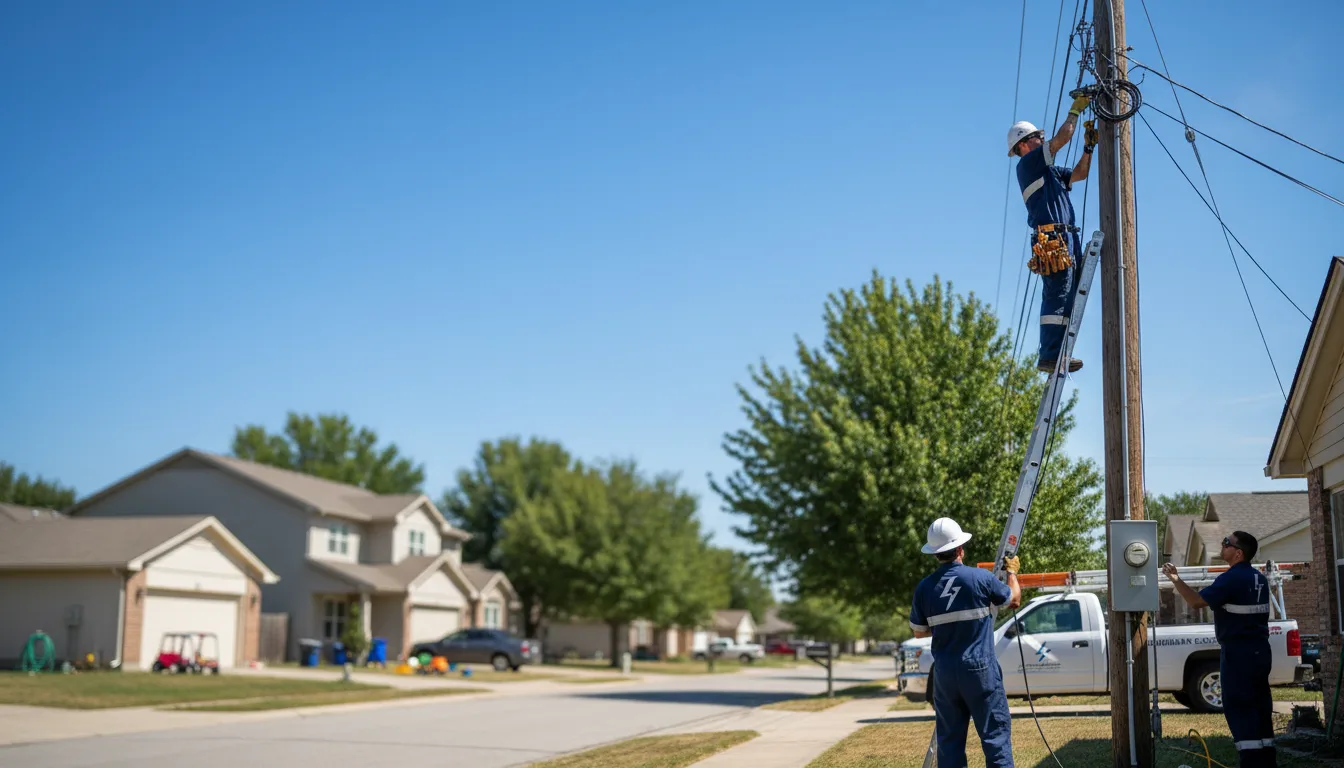 Residential electrician providing installation services in Mooreland, IN